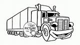 Truck Semi Trailer Drawing Coloring Pages Trucks Cartoon Printable Tractor Lowrider Book Print Getdrawings Drawings Driver Printables Transportation Sheets Preschoolers sketch template