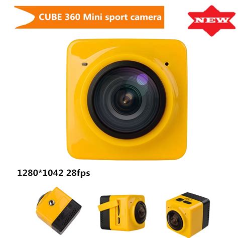 mini sport cam cube sports action camera p  degree panoramic vr camera build  wifi