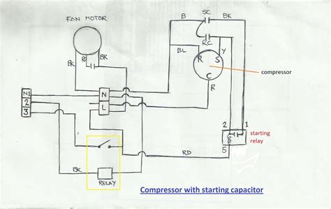 compressor contactor  condenser fan wiring
