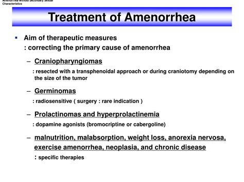 Ppt Chapter 27 Amenorrhea Powerpoint Presentation Id