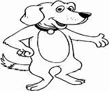 Coloring Dog Courage Cowardly Pages Dogs Cliparts Clipart Cartoon Library Comments Coloringhome sketch template
