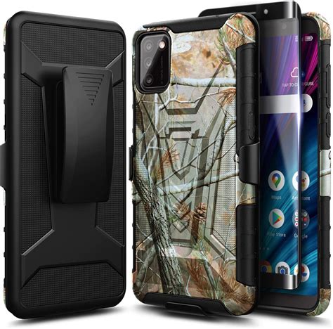 Nznd Case For Alcatel Tcl A3x A600dl With Tempered Glass