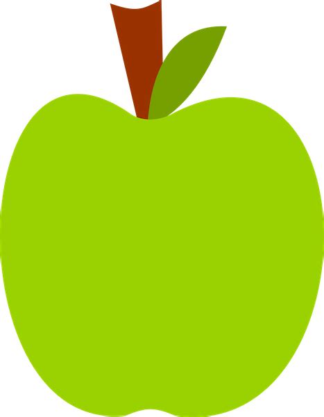 Green Apple Clip Art Clipart Vector Wikiclipart