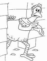 Run Chicken Coloring Kids Fun Pages Chooks Book Ok sketch template