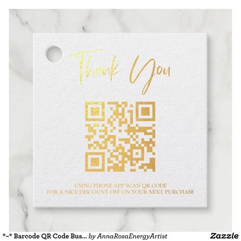 barcode qr code business   gift tag zazzle business gift tags qr code qr code tags
