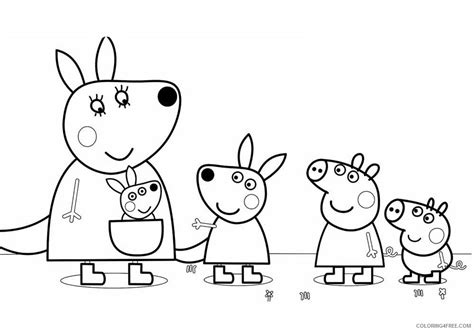 peppa pig coloring pages cartoons peppa pig  kids printable
