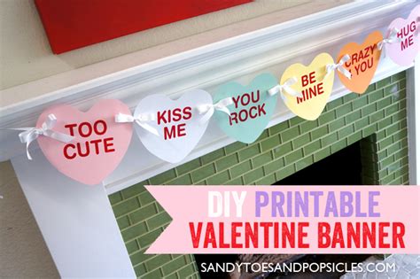 valentines banner printable  moms