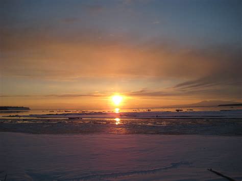 anchorage ak sunset over cook inlet photo picture image alaska