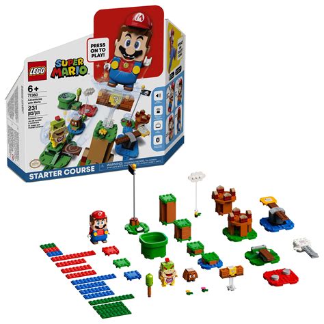 lego super mario adventures starter  set  buildable toy game birthday gift