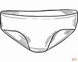 Coloring Panties Pages Underwear Printable Drawing Under Supercoloring Clothes Categories sketch template