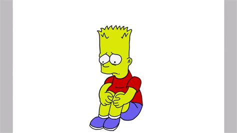 Drawing Bart Simpson [bart Sad] Youtube