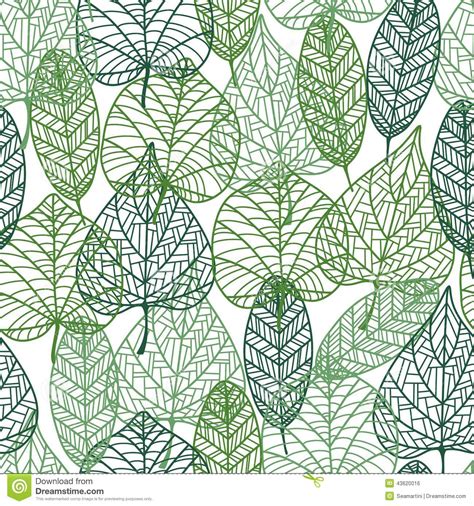 green leaves seamless pattern stock vector illustration  graphic