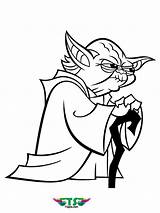 Yoda Wars Coloring Star Master Tsgos sketch template