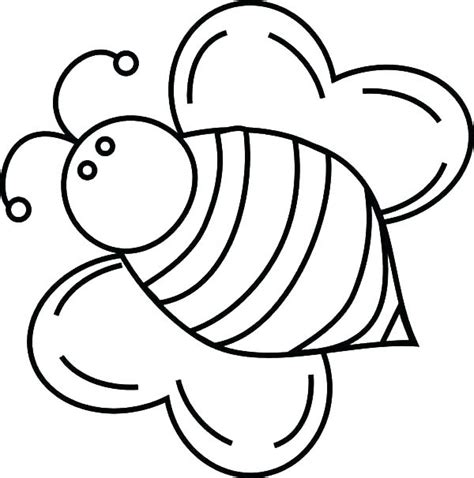 cartoon bee coloring page  getcoloringscom  printable