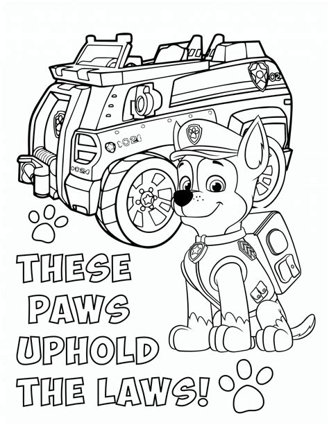 printable chase paw patrol coloring page images yingmyparadise