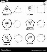Shapes Basic Draw Geometric Book Vector Color Shape Royalty sketch template