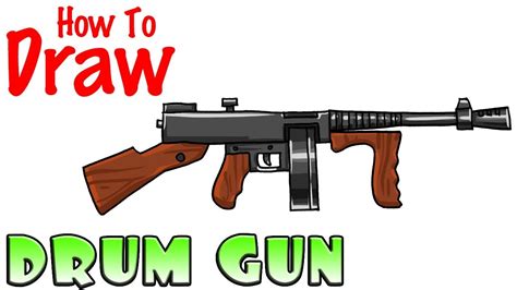 draw  drum gun fortnite youtube