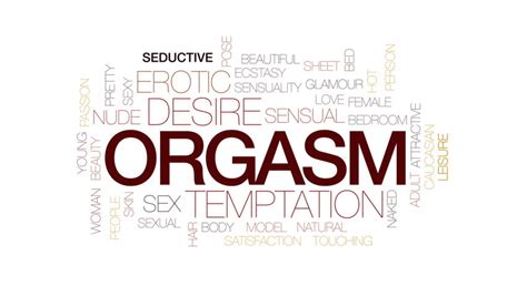 Orgasm Animated Word Cloud Text Stock Footage Video 100