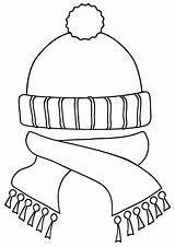 Winter Clothes Coloring Pages sketch template