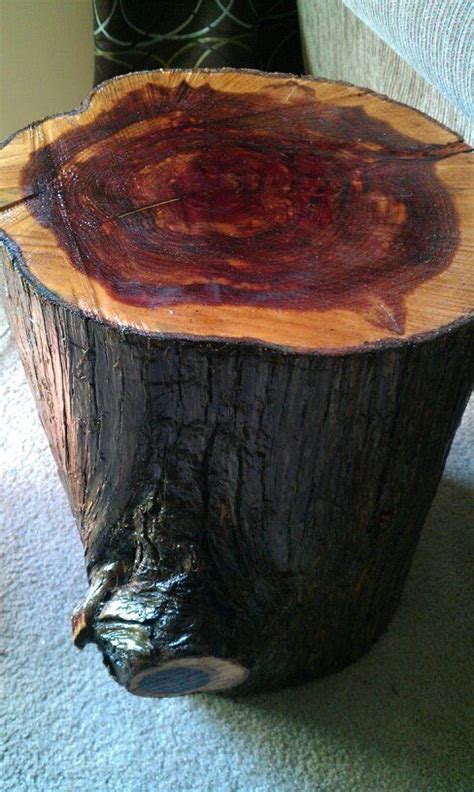 wood log side table   pretty fine woodworking
