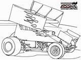 Sprint Coloring Car Pages Race Dirt Late Model Drawing Colouring Cars Color Racing Printable Drawings Clipart Template Track Sheets Sprintcar sketch template