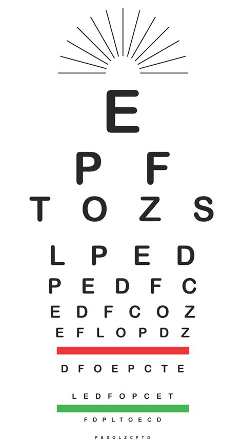 printable eye test chart image