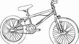 Coloring Bmx Bike Bicycle Pages Printable Getcolorings Color sketch template
