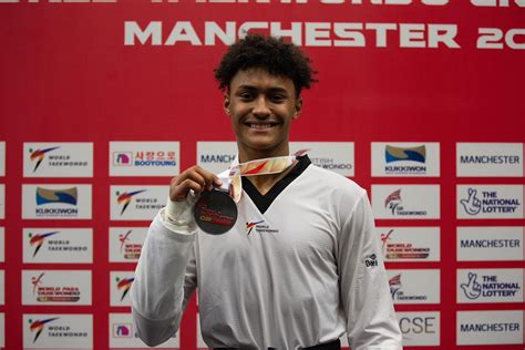 caden cunningham secures silver   manchester world taekwondo grand prix iii mancunian matters