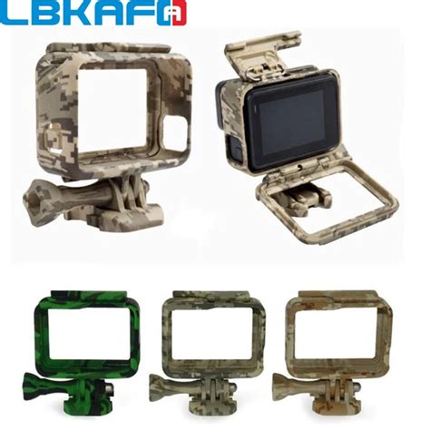 lbkafa side open protective camouflage border frame case  gopro hero  black   sports cam