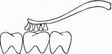 Teeth Dientes Cepillo Brushing Denti Colorir Pulizia Dentes Escovando Dente Higiene Coloringhome Stampare sketch template