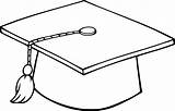 Graduation Cap Printable Hat Coloring Sheet Pages Templates Drawing Clip Gown Choose Board sketch template