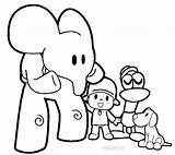 Pocoyo Coloring Pages Printable Kids Cool2bkids sketch template