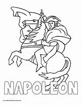 Napoleon Napoleone Bonaparte Rivoluzione Colori Francese Geschiedenis sketch template