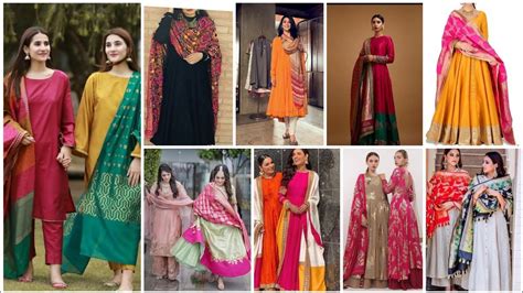gorgeous wear dupatta style  saree lehenga colour