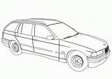 Coloring Bmw Car Pages Popular Touring Model sketch template