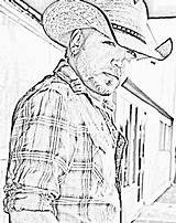 Jason Aldean Pages Coloring Deviantart Template Sketch sketch template