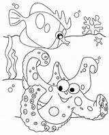 Coloring Pages Starfish Undersea Wow Children These Beautiful sketch template
