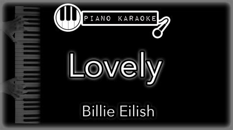lovely billie eilish khalid piano karaoke instrumental youtube
