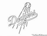 Dodgers Logo Stencil Angeles Los Mlb Coloring Pages Dodger Baseball Template Logos Pumpkin Carving Freestencilgallery Sports sketch template