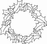 Wreath Christmas Holly Clipart Reef Wreaths Drawing Cut Coloring Clip Template Leaf Clipartfest Clipartmag Stencils Print Merry Choose Board sketch template