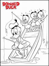 Duck Kwik Kwek Kwak Vissen Dewey Huey Louie Leukekleurplaten één Coloringpage sketch template