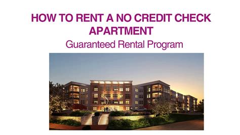 rent   credit check apartment    youtube