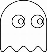 Pacman Fantasma Cylindria Sonriendo Comiendo Impresionante Genial sketch template