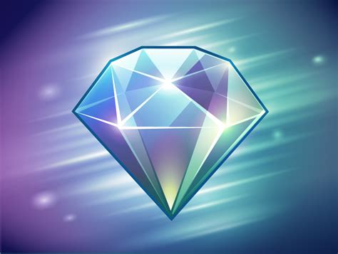 game icon design jewel drawing glowing art