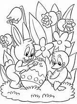 Easter Coloring Kids Pages Fun sketch template