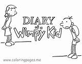Coloring Wimpy Kid Diary Pages Print Printable Popular sketch template