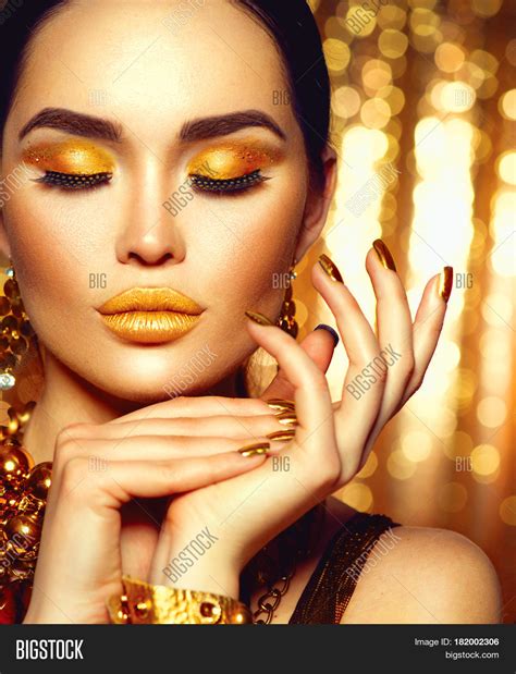 gold woman skin image photo  trial bigstock