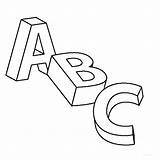Abc Coloring Pages Printable Alphabet Kids Book Letters Letter Creative Kid Stimulating Brain Thecolor Gif Template sketch template