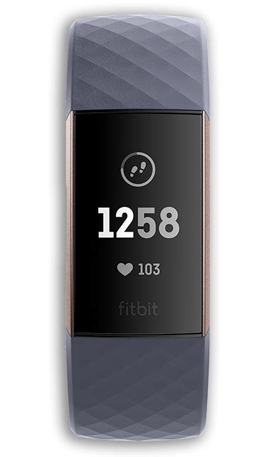 fitbit charge  blue greyrose gold fitness band ln fbrggy eu scan uk