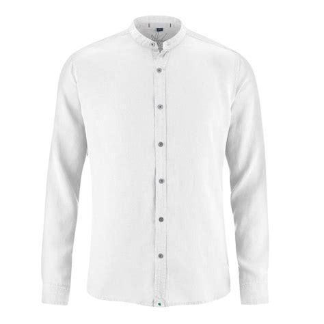 wit overhemd van honderd procent hennep